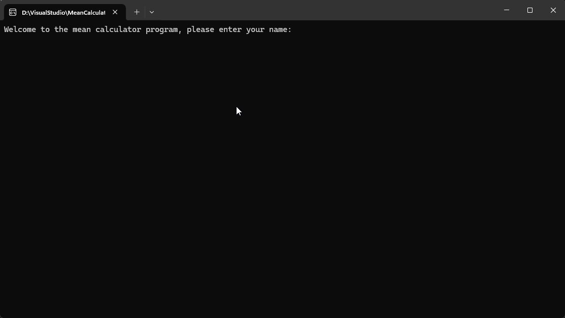 Mean Error